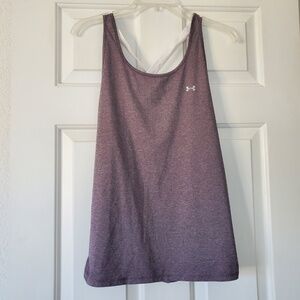 Under Armour Athletic Gray Strappy Running Women's Tank Top Medium